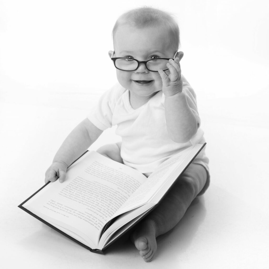 babies reading